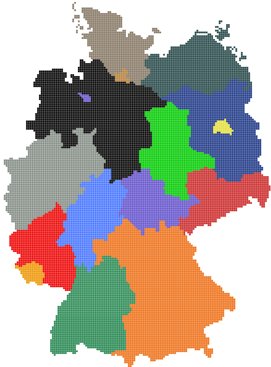 Vokietija, Žemėlapis, Regionai, Interneto Svetainė, Marškinėliai, Plakatas, Nemokamos Nuotraukos,  Nemokama Licenzija