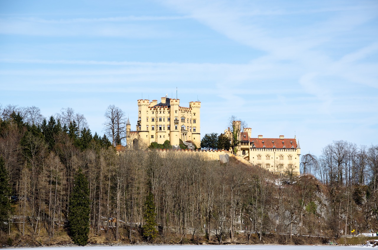 Vokietija, Bavarija, Pilis, Lankytinos Vietos, Struktūros, Istoriškai, Schwangau, Architektūra, Pastatas, Idiliškas