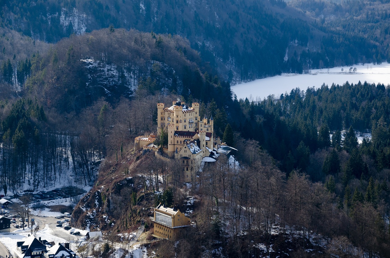 Vokietija, Bavarija, Pilis, Lankytinos Vietos, Struktūros, Istoriškai, Schwangau, Architektūra, Pastatas, Idiliškas