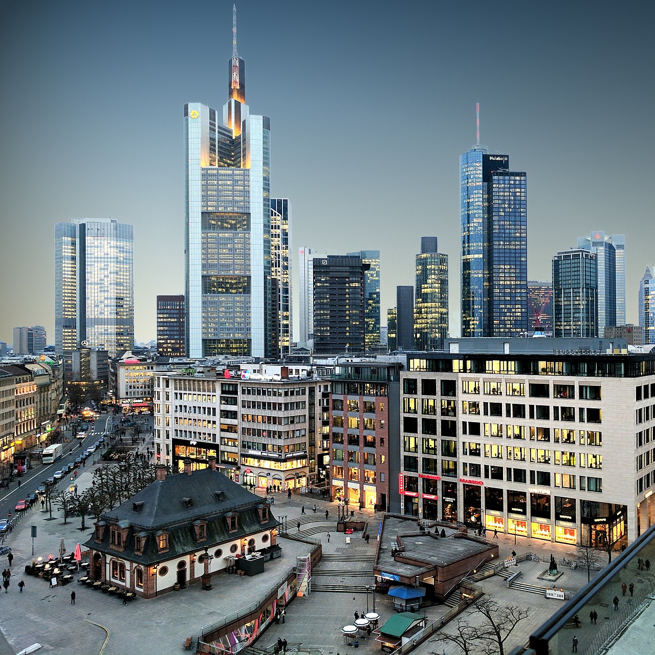 Vokietija, Frankfurt Am Main, Frankfurtas, Miestas, Architektūra, Miesto Panorama, Pastatas, Miestas, Miesto, Panorama