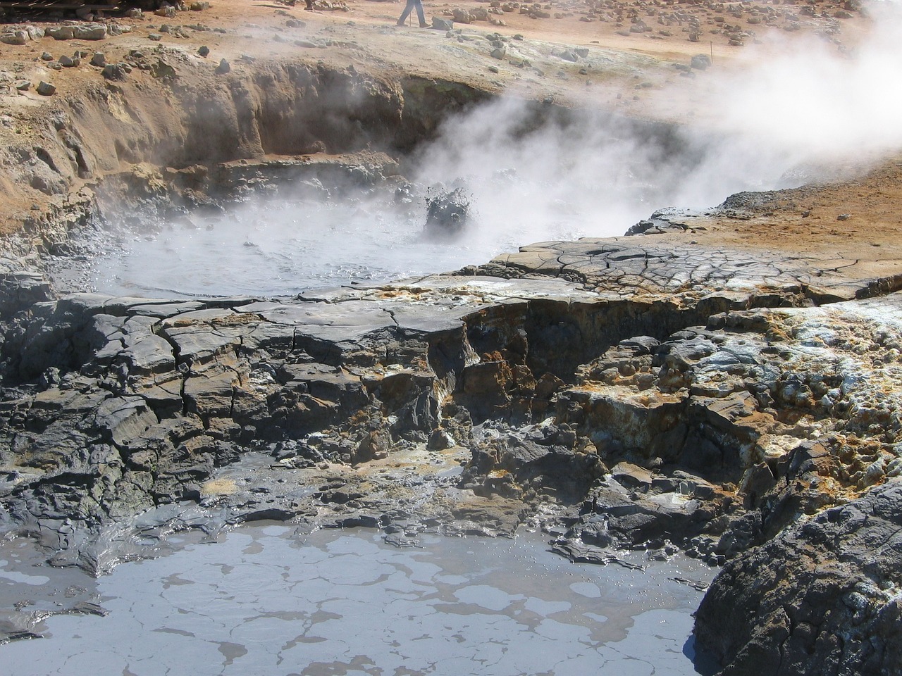 Geizeris, Iceland, Ugnis, Virimo, Gamta, Sepija, Nemokamos Nuotraukos,  Nemokama Licenzija