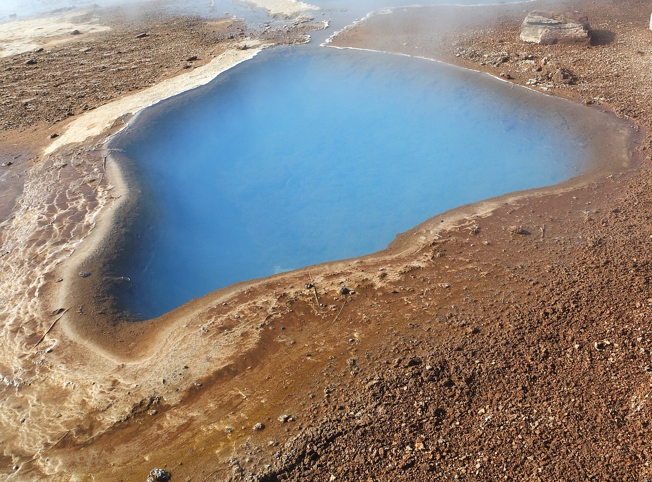 Geizeris, Iceland, Geizeris, Mėlynas, Karštosios Versmės, Vanduo, Spalvos, Spalvinga, Karštas, Šiluma