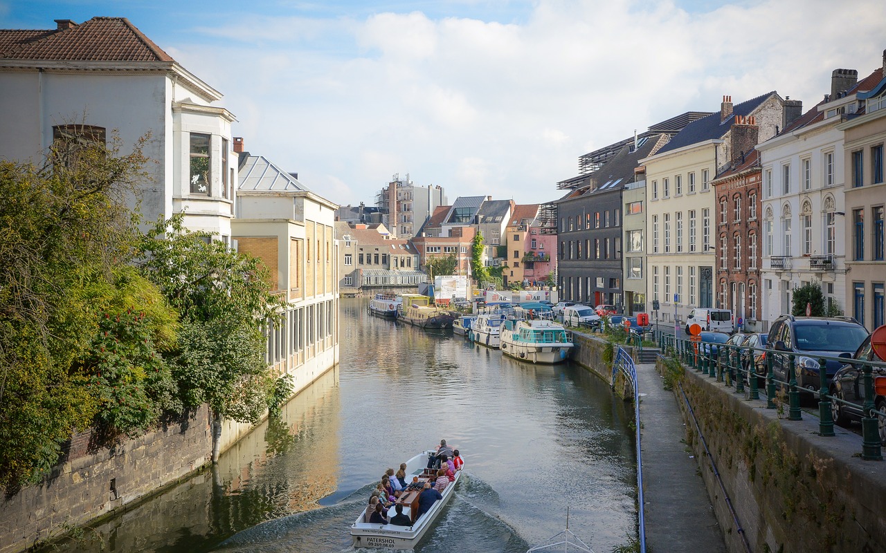 Gentas, Belgija, Upė, Miestas, Nemokamos Nuotraukos,  Nemokama Licenzija