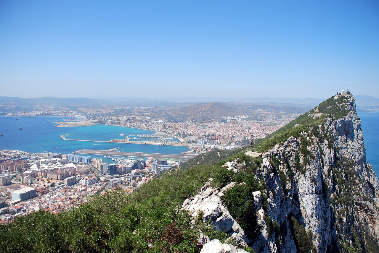 Gibraltaras, Rokas, Oro Vaizdas, Panorama, Kraštovaizdis, Nemokamos Nuotraukos,  Nemokama Licenzija