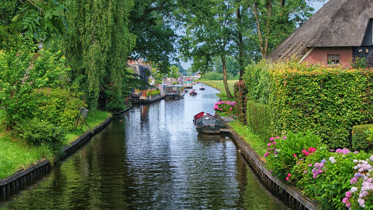 Giethoorn, Vanduo, Plaukiojimas, Gamta, Wieden, Kraštovaizdis, Gamtos Rezervatas, Nemokamos Nuotraukos,  Nemokama Licenzija