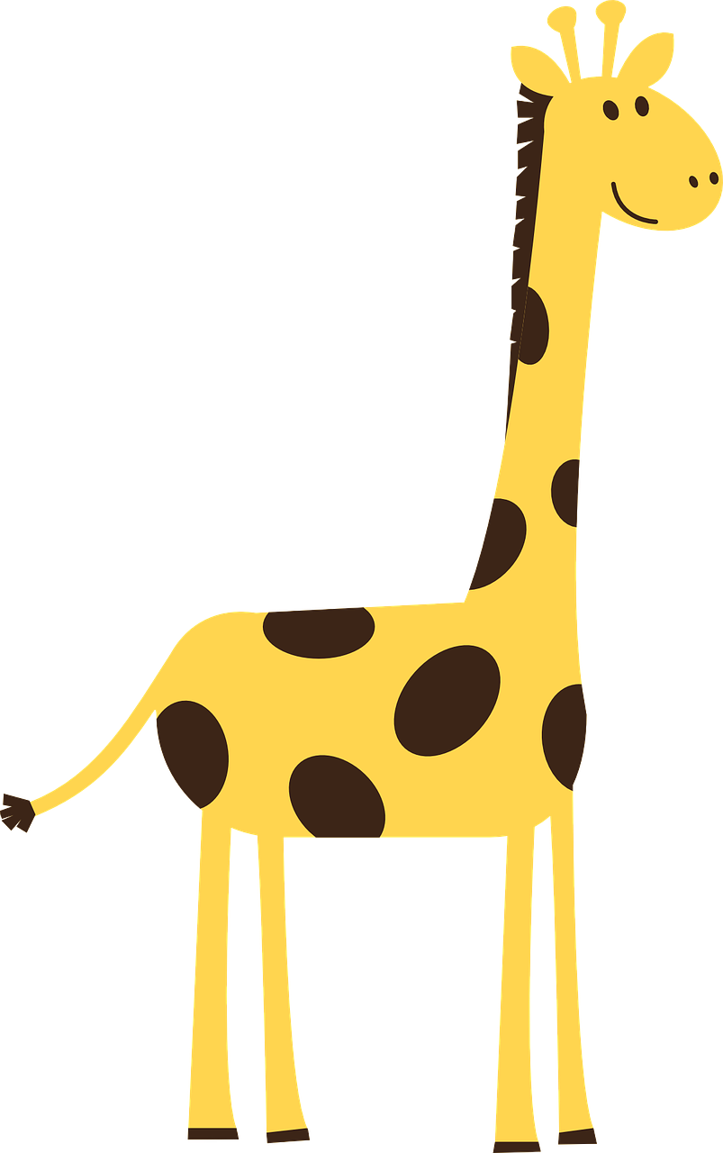 Žirafa, Gyvūnas, Laukiniai, Gamta, Afrika, Žinduolis, Zoologijos Sodas, Aukštas, Draugiškas, Komiksas