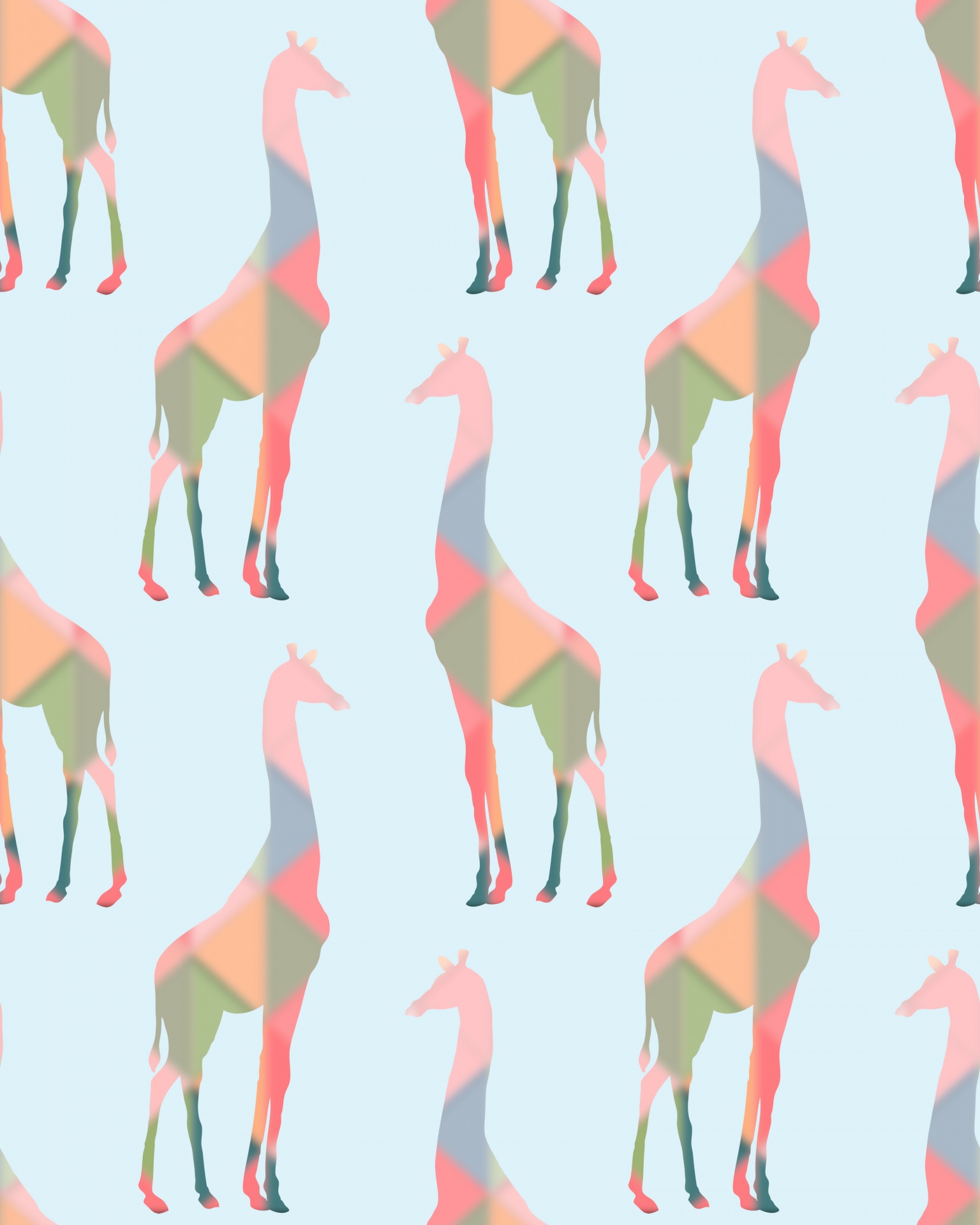 Žirafa,  Žirafos,  Geometrinis,  Spalvinga,  Spalvinga,  Tapetai,  Fonas,  Modelis,  Besiūliai,  Menas