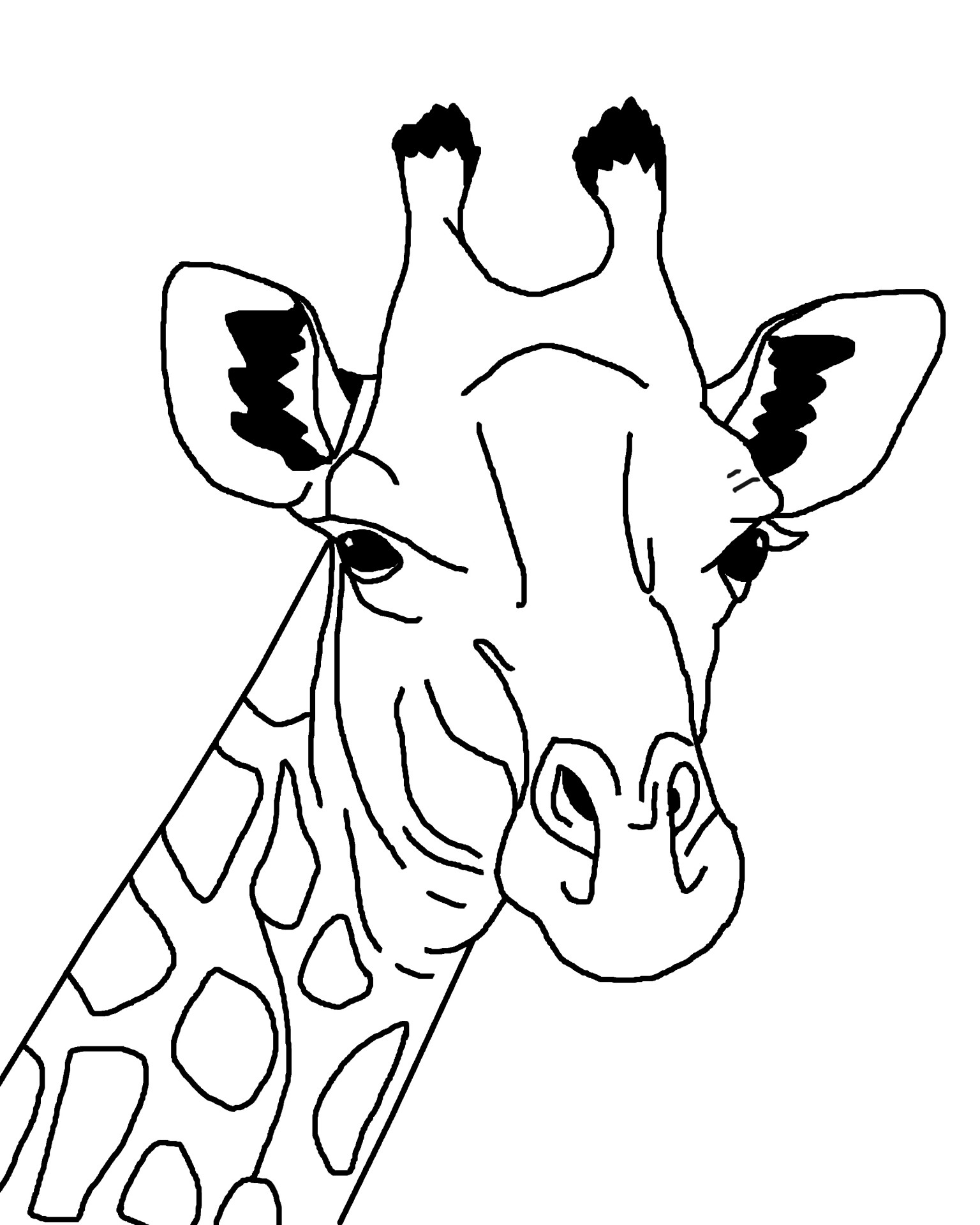 Žirafa,  Gyvūnas,  Kontūrai,  Iliustracija,  Animacinis Filmas,  Dažymas,  Knyga,  Puslapis,  Žirafos Kontūro Iliustracija, Nemokamos Nuotraukos