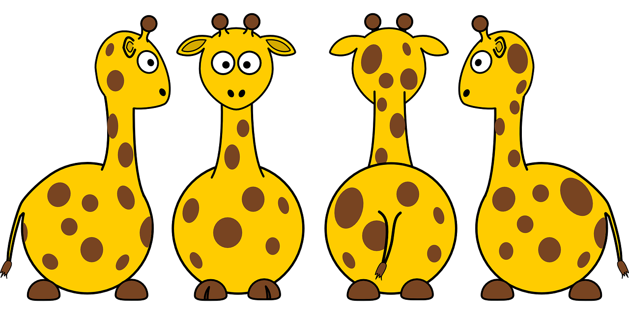 Žirafos, Žinduoliai, Gyvūnai, Keturi, Geltona, Ruda, Taškai, Aukštas, Aukščiausias, Aukštis