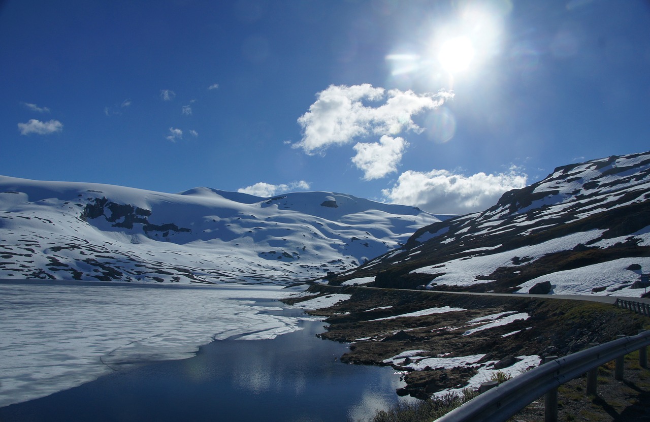 Ledinis Ežeras, Ledas, Sniegas, Norvegija, Mėlynas, Ledinis Vanduo, Nemokamos Nuotraukos,  Nemokama Licenzija