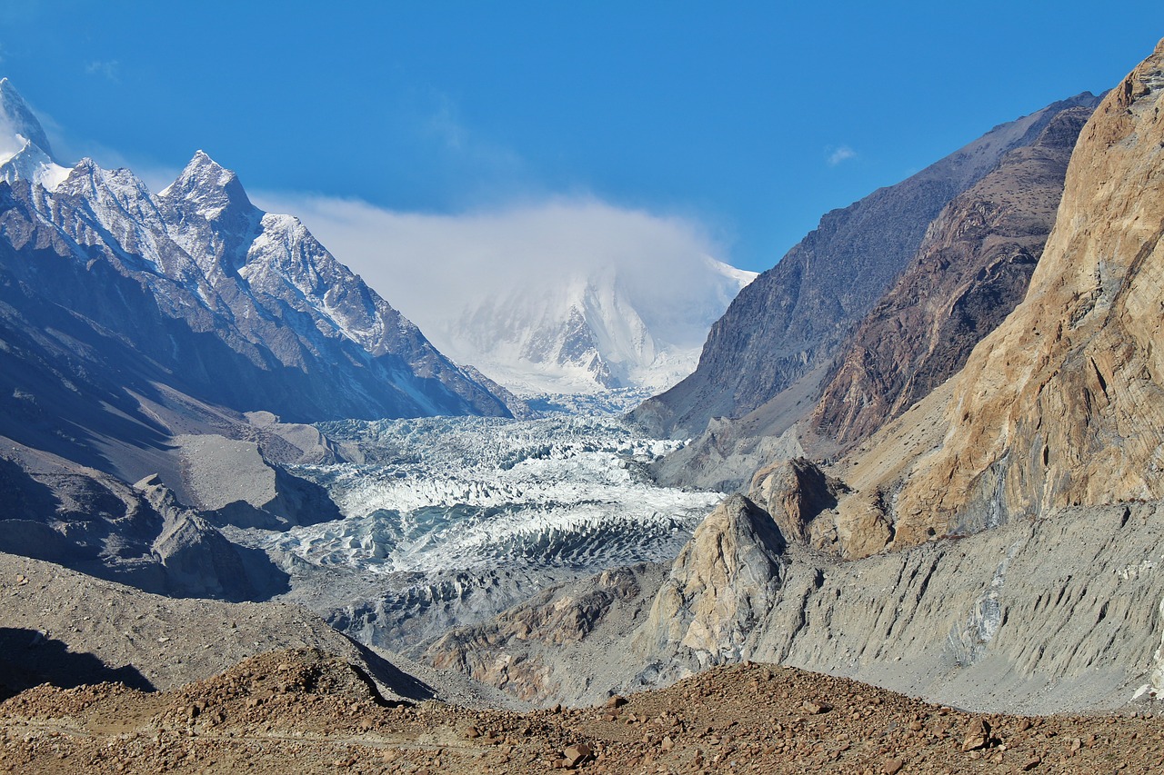 Ledynas, Passu, Pakistanas, Piko, Kraštovaizdis, Kalnas, Sniegas, Kelionė, Žygiai, Karakorum