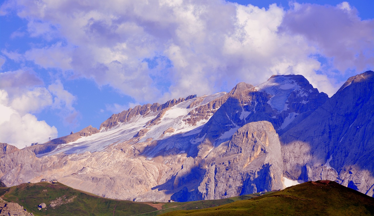 Ledynas, Dolomitai, Marmolada, Kraštovaizdis, Italy, Prato, Debesys, Dangus, Nemokamos Nuotraukos,  Nemokama Licenzija