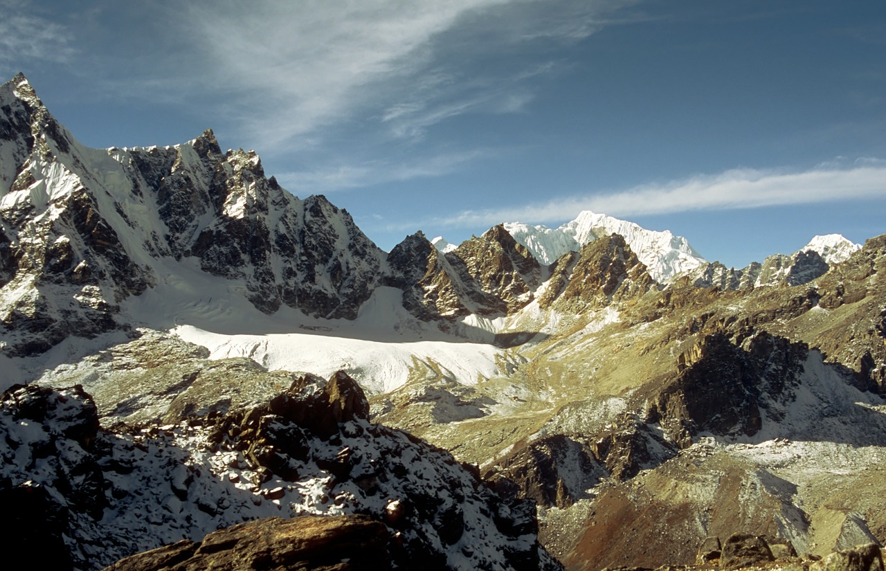 Ledynas, Nepalas, Kalnas, Himalaja, Pasivaikščiojimas, Gamta, Diapazonas, Slėnis, Alpinizmas, Nemokamos Nuotraukos