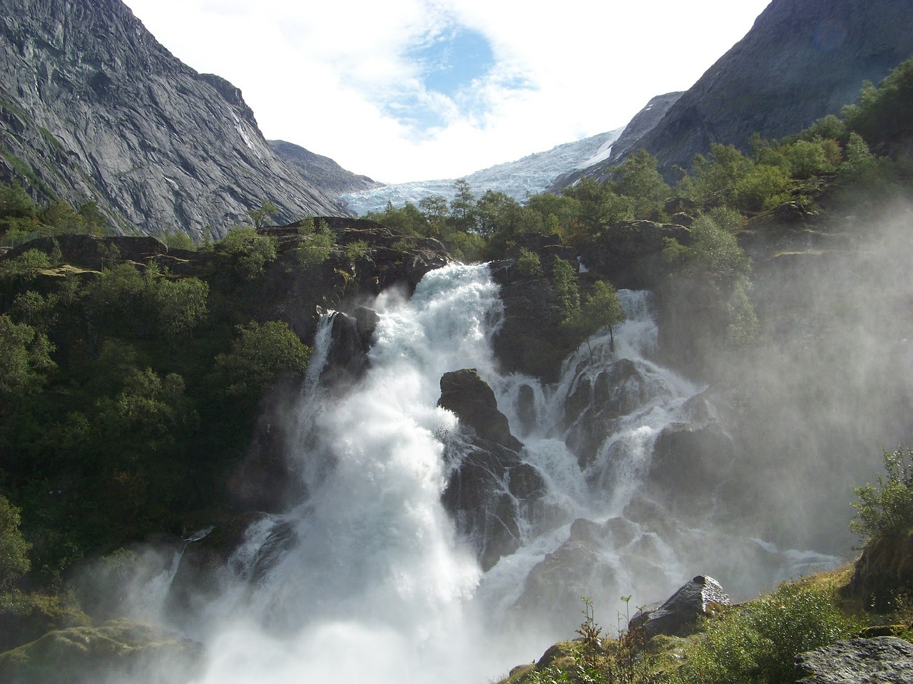 Ledynas, Krioklys, Norvegija, Nemokamos Nuotraukos,  Nemokama Licenzija