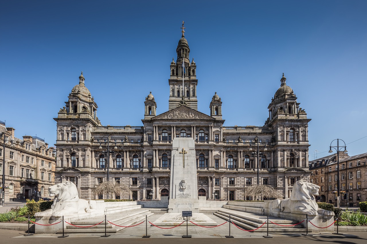 Glasgow City Kameros,  Glasgow,  Miestas,  Kameros,  Vyriausybė,  Škotija,  Škotijos,  Architektūra,  Statyba,  Eksterjero