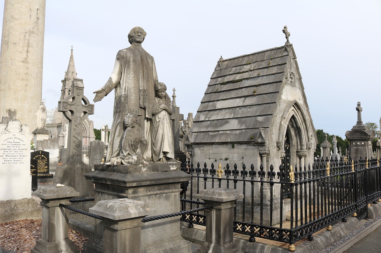 Glasnevin, Dublin, Airija, Kapinės, Kapinės, Keltų, Laidotuves, Vieta Poilsiui, Kapai, Senos Kapinės