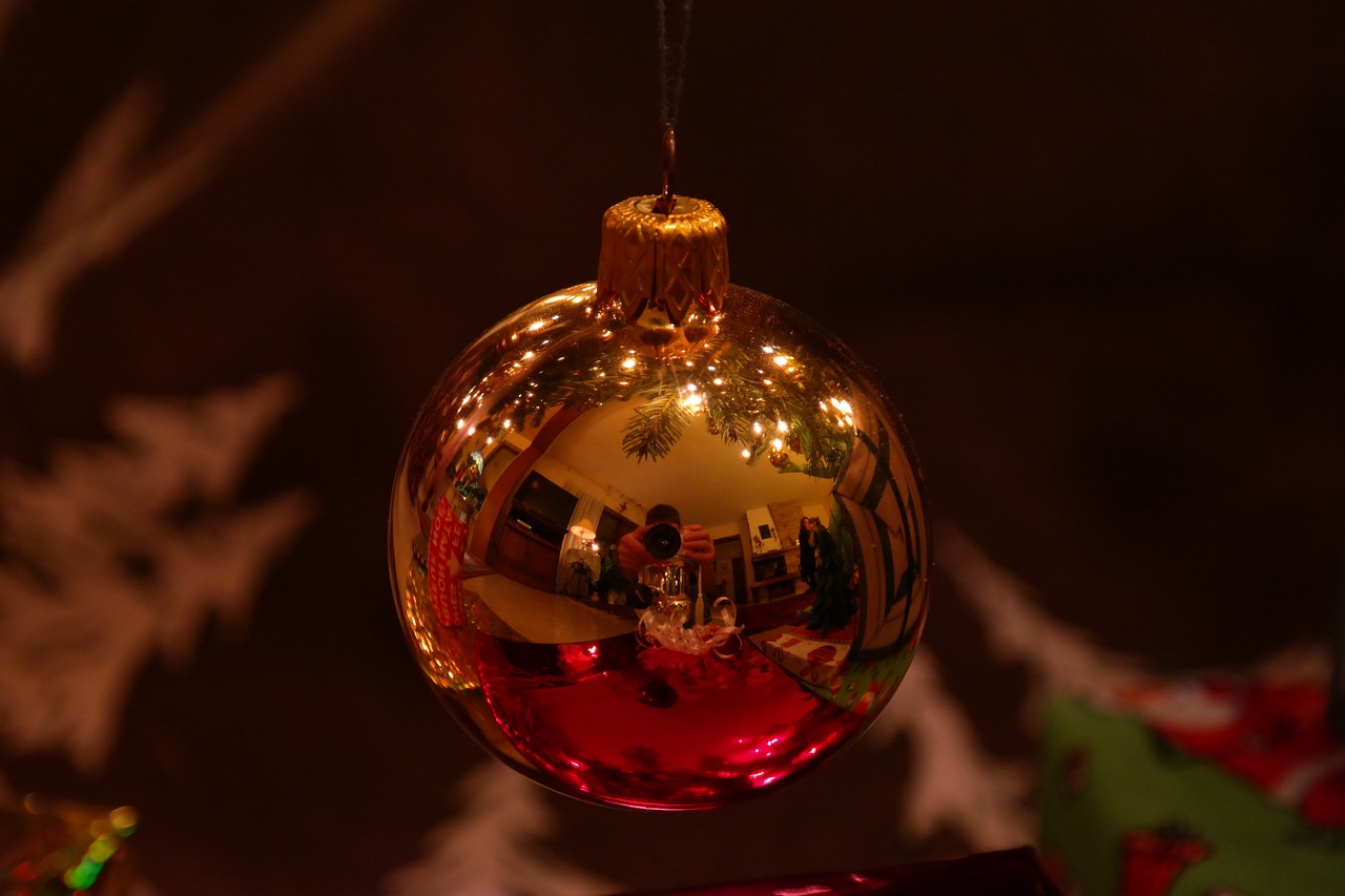 Stiklo Rutulys, Auksinis, Kalėdinis Ornamentas, Kalėdų Papuošalai, Kalėdos, Rutulys, Apdaila, Kalėdiniai Dekoracijos, Medžio Dekoracijos, Weihnachstkugel