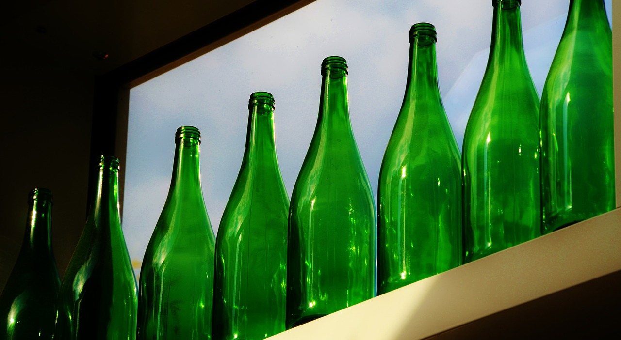 Stikliniai Buteliai, Buteliai, Vyno Buteliai, Žalias, Vynas, Žalias Stiklas, Nemokamos Nuotraukos,  Nemokama Licenzija