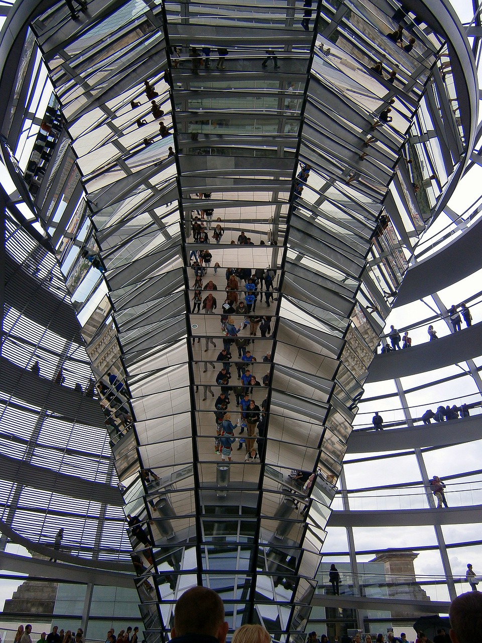 Stiklo Kupolas, Berlynas, Reichstagas, Architektūra, Veidrodis, Pastatas, Vokietija, Politika, Kapitalas, Kupolas