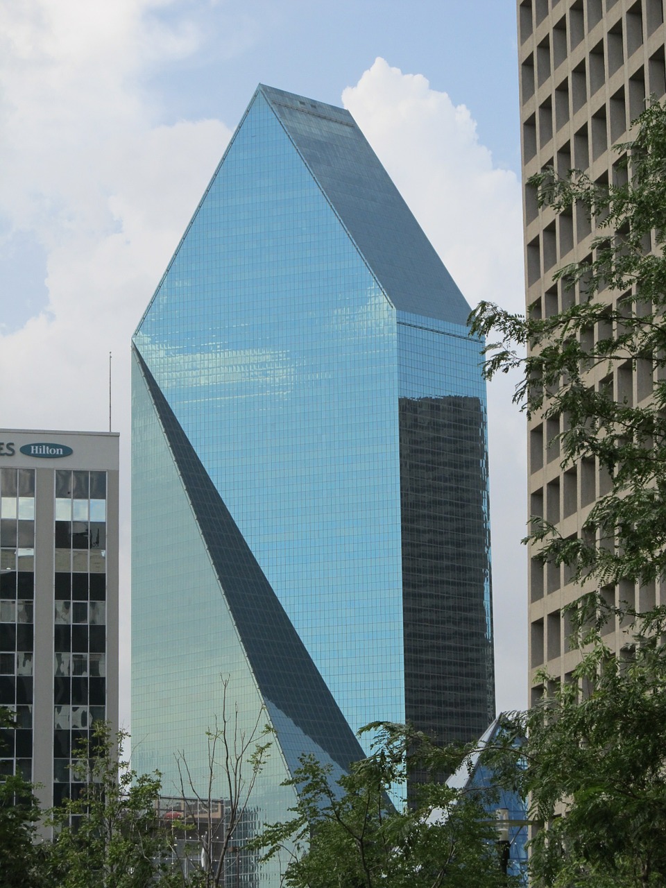 Stiklo Fasadas, Biuro Pastatai, Centro, Arrowhead, Architektūra, Dallas, Texas, Miesto, Biuras, Dangoraižis