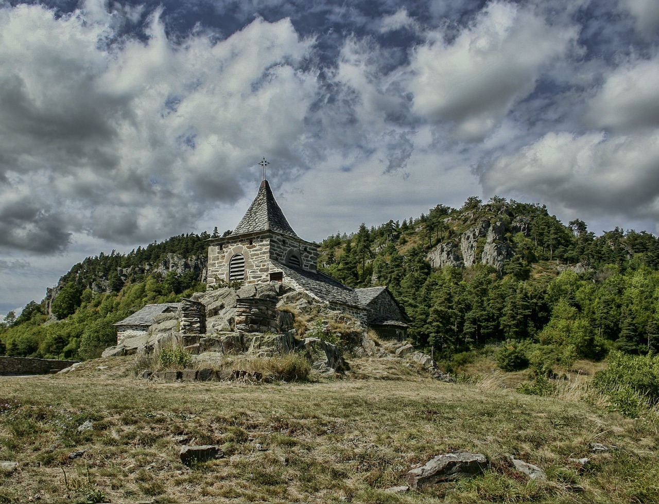 Glavenas, Bažnyčia, Buvęs, France, Pastatai, Istorija, Katalikų, Romėnų Menas, Religinis, Architektūra