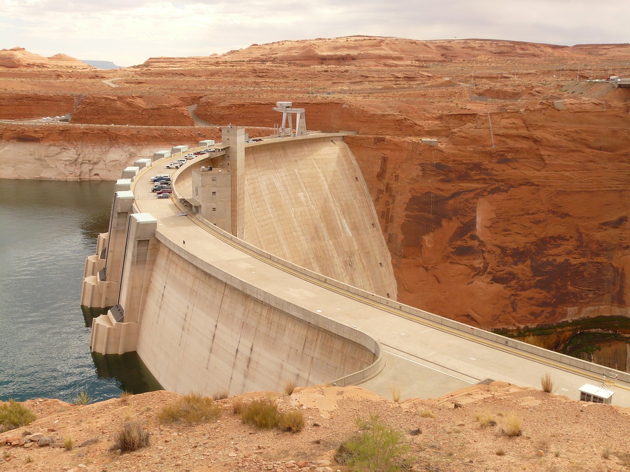 Glen Canyon Užtvankos, Arkos Gravitacijos Užtvankos, Spalado Upė, Arizona, Ežero Powell, Užtvankos, Nemokamos Nuotraukos,  Nemokama Licenzija