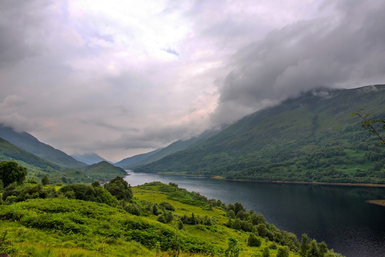 Glenfinnan, Skylė, Kraštovaizdis, Highlands, Škotija, Turizmas, Gamta, Vaizdas, Dramatiškas Dangus, Cloudscape