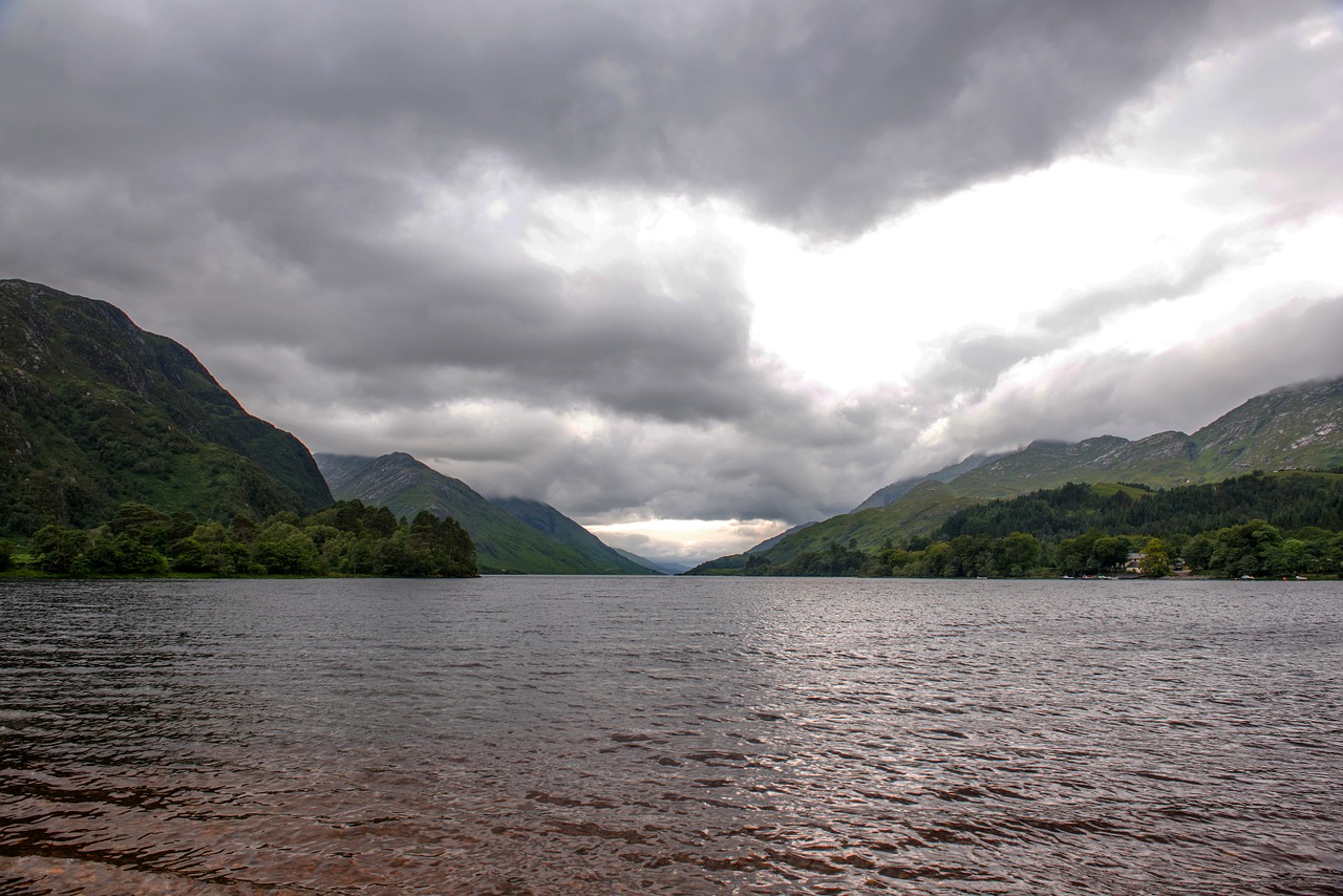 Glenfinnan, Skylė, Kraštovaizdis, Highlands, Škotija, Turizmas, Gamta, Vaizdas, Dramatiškas Dangus, Cloudscape