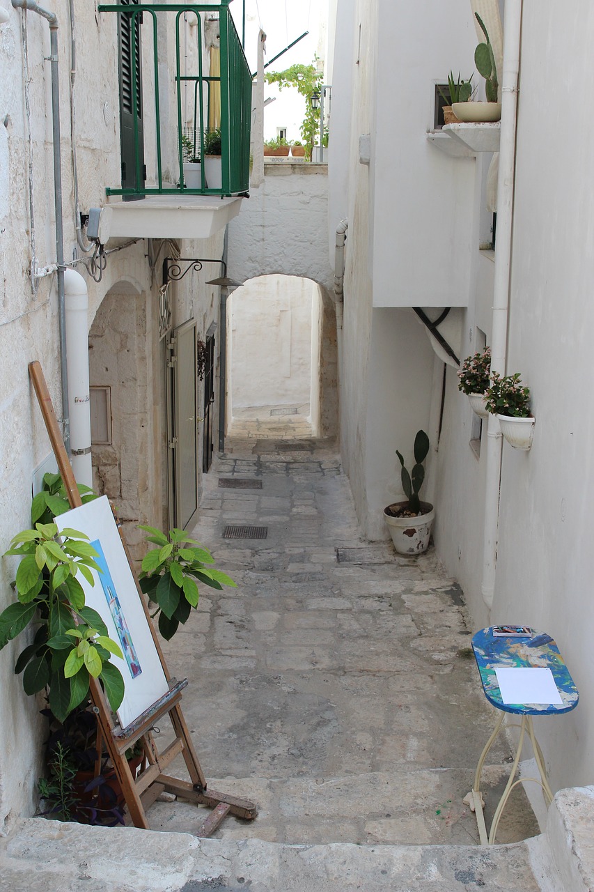 Žvilgsnis, Balta, Istorinis Centras, Ostuni, Salento, Puglia, Italy, Šventė, Šalis, Vasara