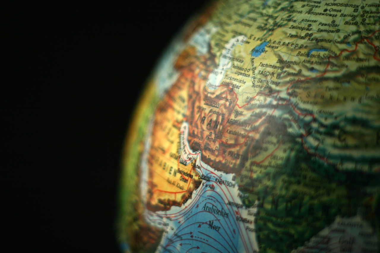 Gaublys, Asija, Iranas, Žemynai, Žemė, Pasaulis, Globalizacija, Visuotinis, Žemėlapis, Nemokamos Nuotraukos