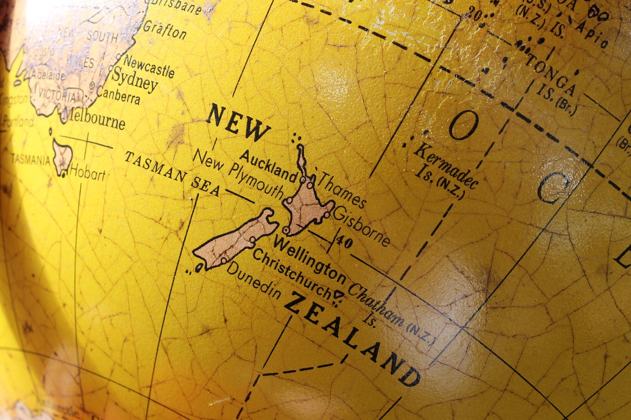 Gaublys, Vintage, Pasaulis, Visuotinis, Geografija, Žemynas, Derliaus Žemėlapis, Pasaulinis Pasaulis, Naujoji Zelandija, Žemė