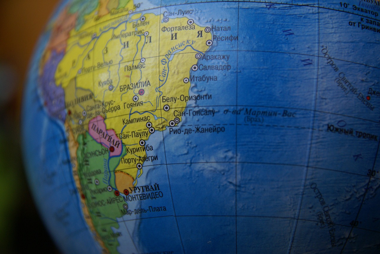 Gaublys, Žemė, Pietų Amerika, Vandenynas, Brazilija, Geografija, Peru, Kelionė, Pasaulio Žemėlapis, Nemokamos Nuotraukos