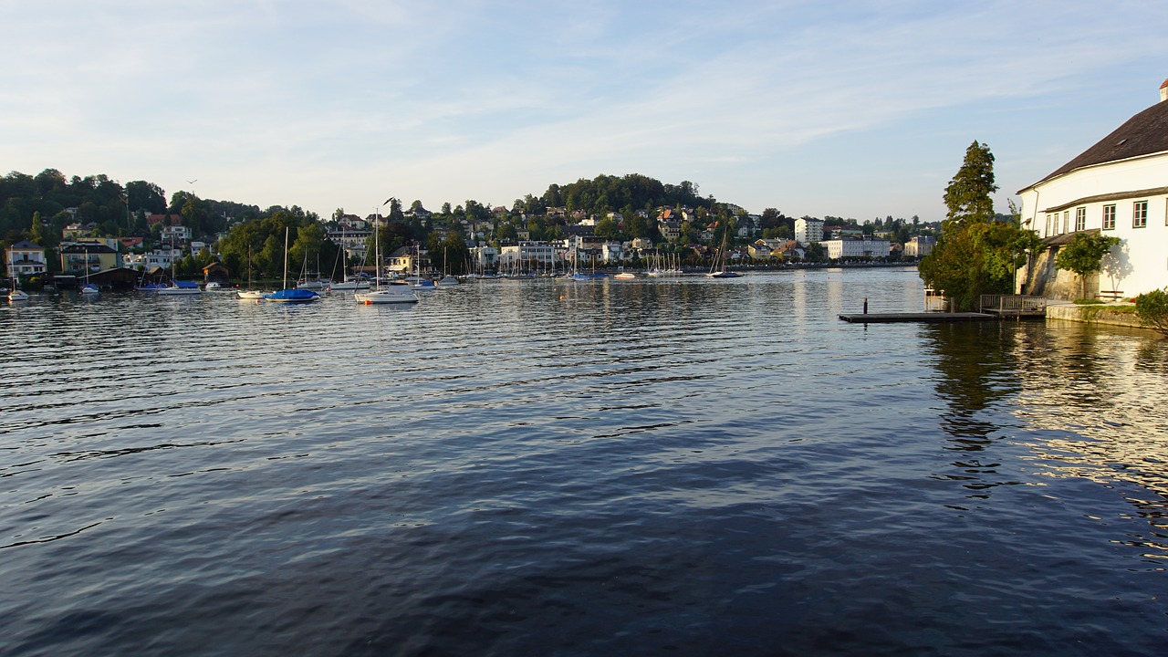 Gmunden, Traunsee, Austria, Vanduo, Tylus, Veidrodis, Jūrų Pilis, Nemokamos Nuotraukos,  Nemokama Licenzija