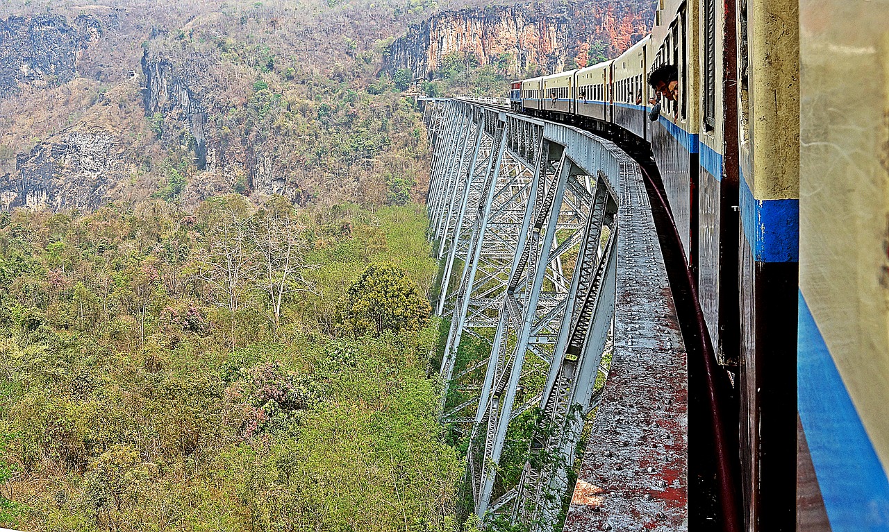 Gokejek Tiltas, Mianmaras, Traukinys, Kelionė, Nemokamos Nuotraukos,  Nemokama Licenzija
