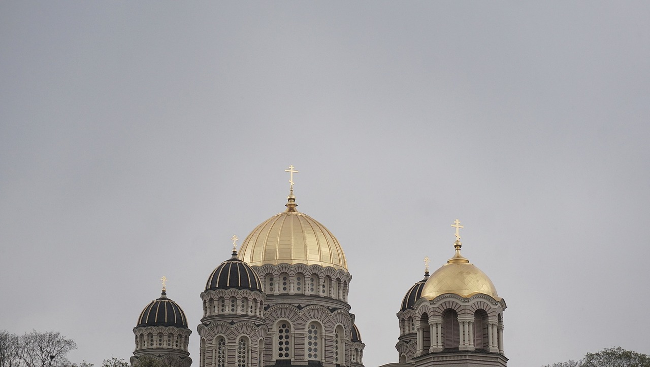 Auksas Danguje, Ortodoksų Bažnyčia, Riga, Nemokamos Nuotraukos,  Nemokama Licenzija