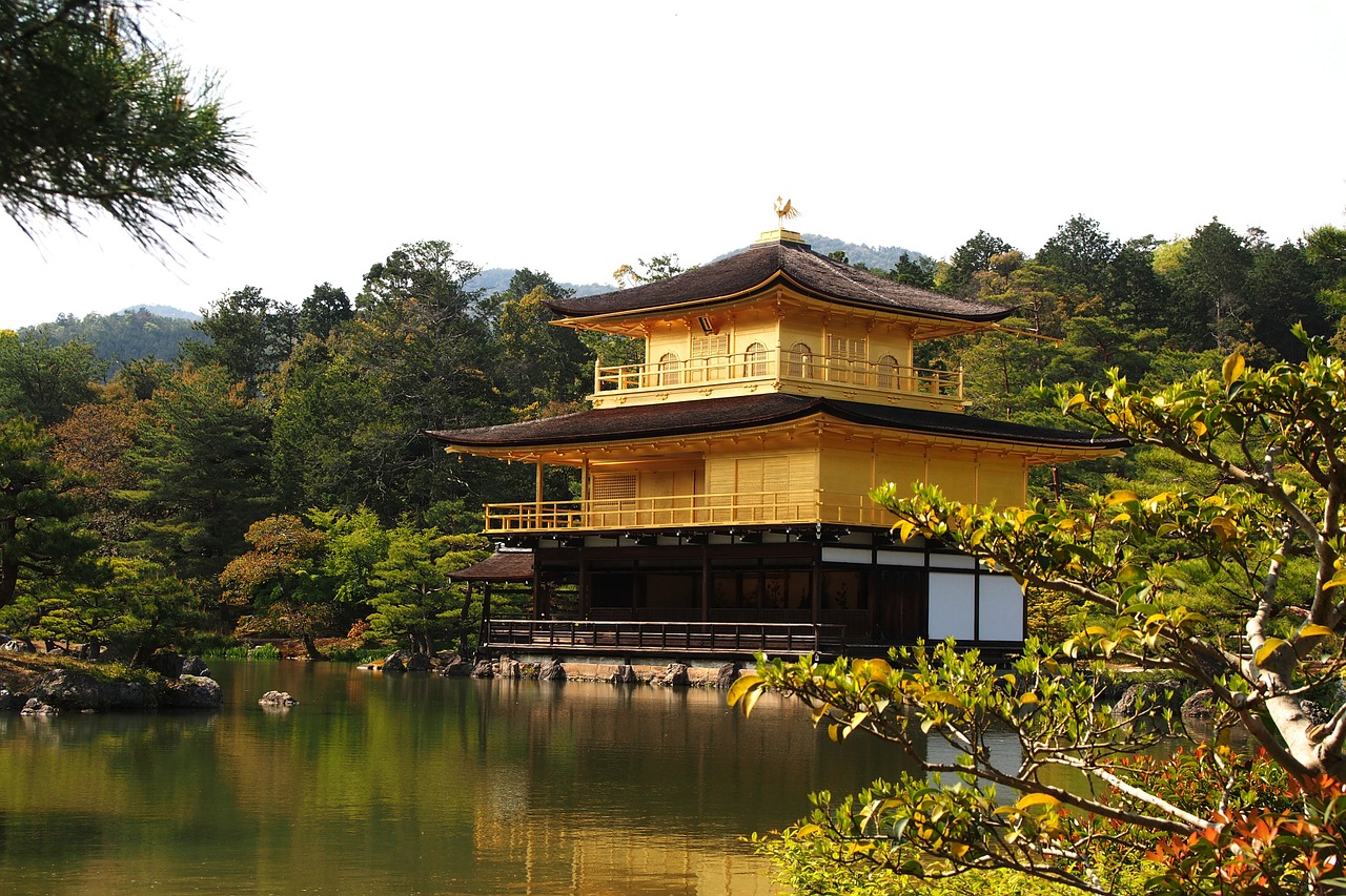 Aukso Šventykla, Kyoto, Auksas, Šventykla, Japanese, Religija, Sodas, Budistinis, Budizmas, Paveldas