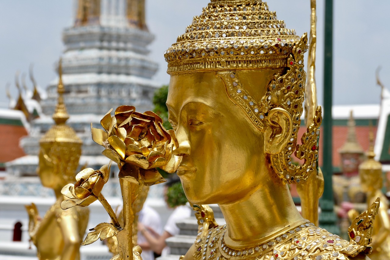 Golden,  Buda,  Wat,  Šventykla,  Ornamentu,  Religija,  Statula,  Stupa,  Puikus,  Meditacija
