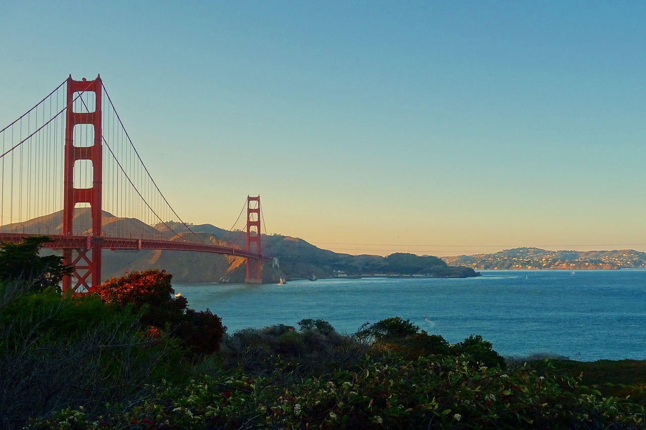 Auksinis Tiltas, San Franciskas, Tiltas, Kalifornija, Įlanka, Orientyras, Kelionė, Architektūra, Vanduo, Dangus