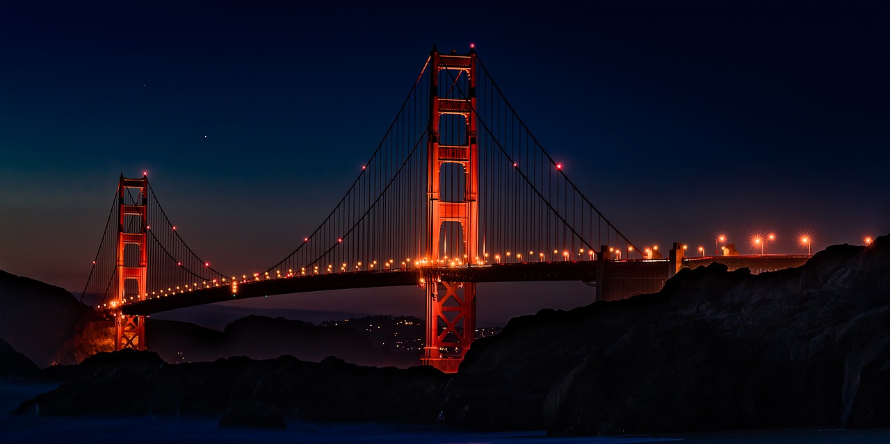 Auksinių Vartų Tiltas, Usa, Kalifornija, San Franciskas, Kabantis Tiltas, Tiltas, Lankytinos Vietos, Auksiniai Vartai, Amerikietis, Auksinių Vartų Tiltas