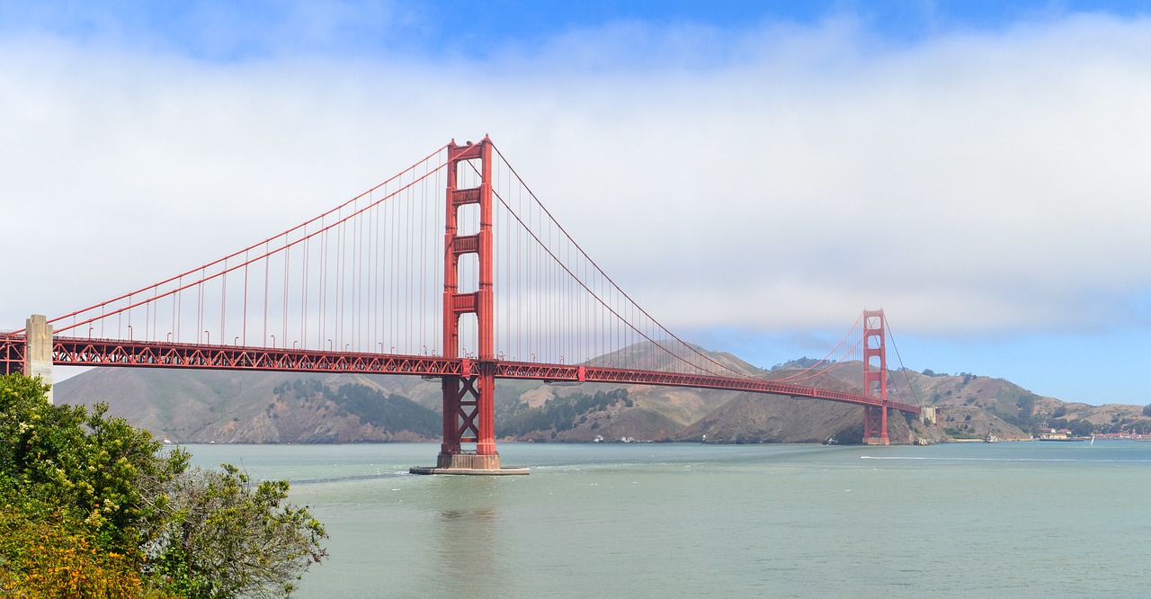 Auksinių Vartų Tiltas, San Franciskas, Kabantis Tiltas, Kalifornija, Amerikietis, Usa, Lankytinos Vietos, Plieniniai Kabeliai, Auksinių Vartų Tiltas, Jungtinės Valstijos