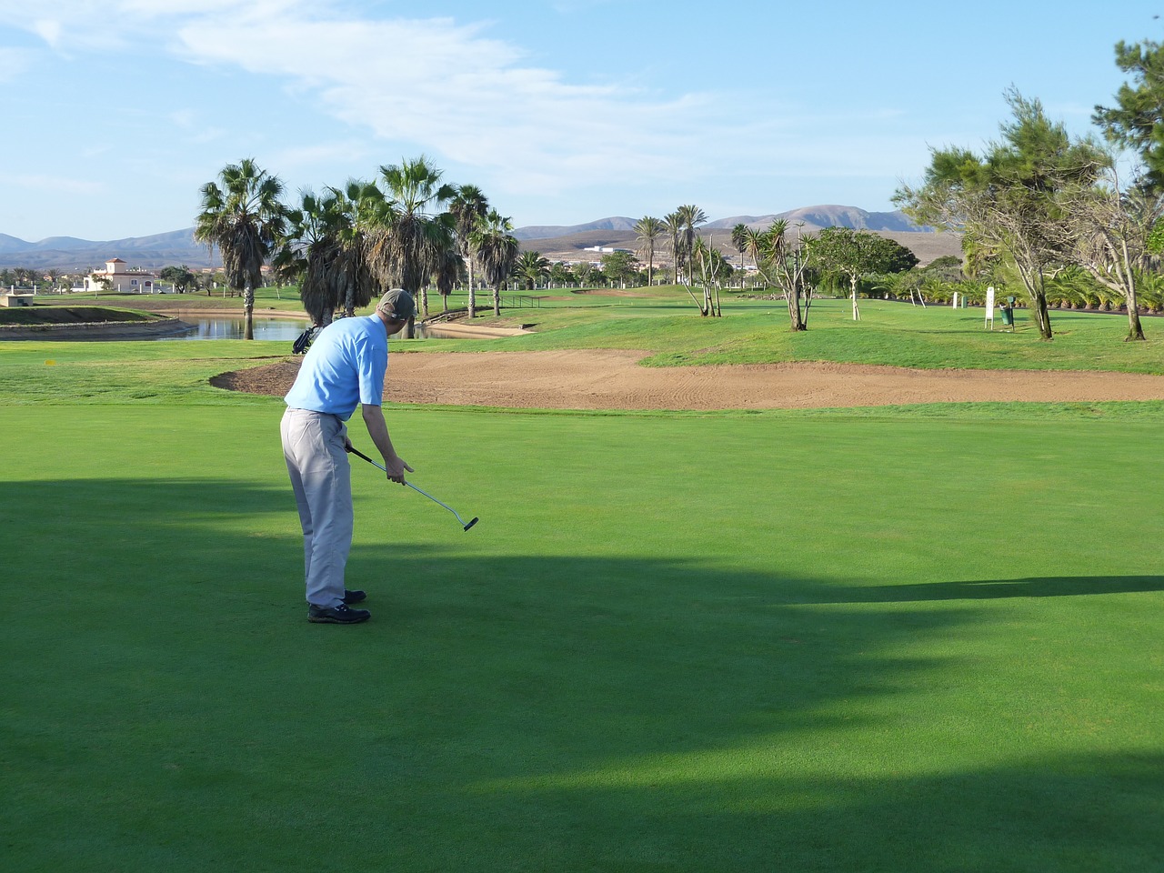 Golfas, Fuerteventura, Šventė, Golfo Atostogos, Vasara, Žalias, Laisvalaikis, Sportas, Žolė, Gyvenimo Būdas