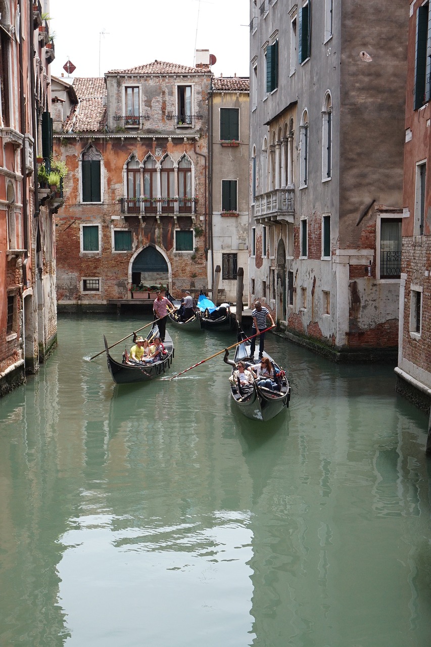 Gondola, Venecija, Architektūra, Italy, Kelionė, Europa, Kanalas, Ispanų, Valtis, Venetian