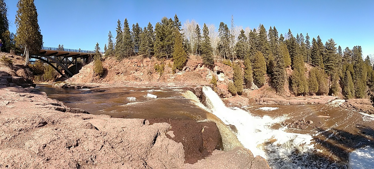 Agrastų Uogos, Minnesota, Krioklys, Pavasaris, Sniegas Ištirpsta, Ledas Ištirpsta, Šiaurinis Krantas, Agrastas, Kaskados, Kraštovaizdis