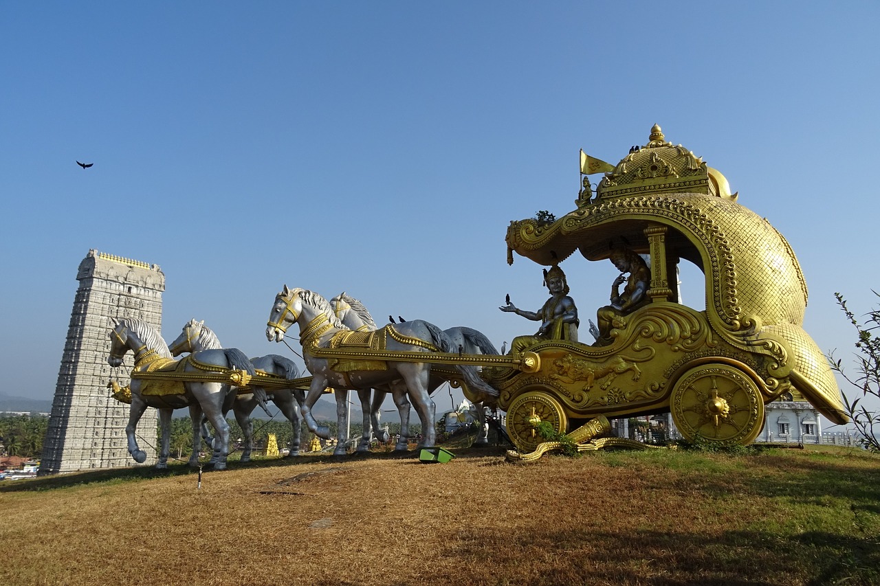 Gopuramas, Vežimėlis, Krishna, Gopura, Šventykla, Bokštas, Architektūra, Įėjimas, Aukščiausias, Kultūra