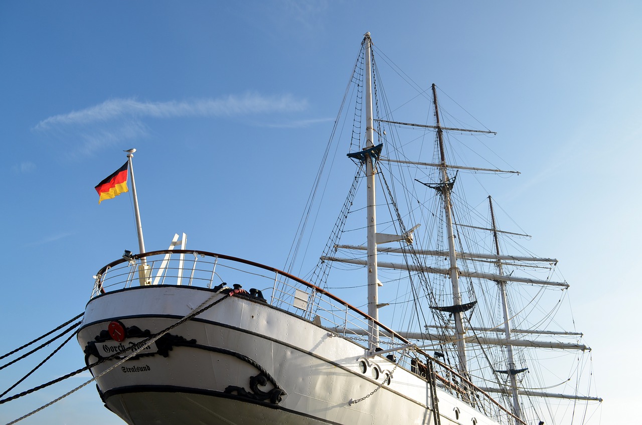 Gorch Fock 1, Buriuotojas, Stiebas, Stiebai, Uostas, Laivas, Buriu, Burinė Valtis, Jūra, Valtys