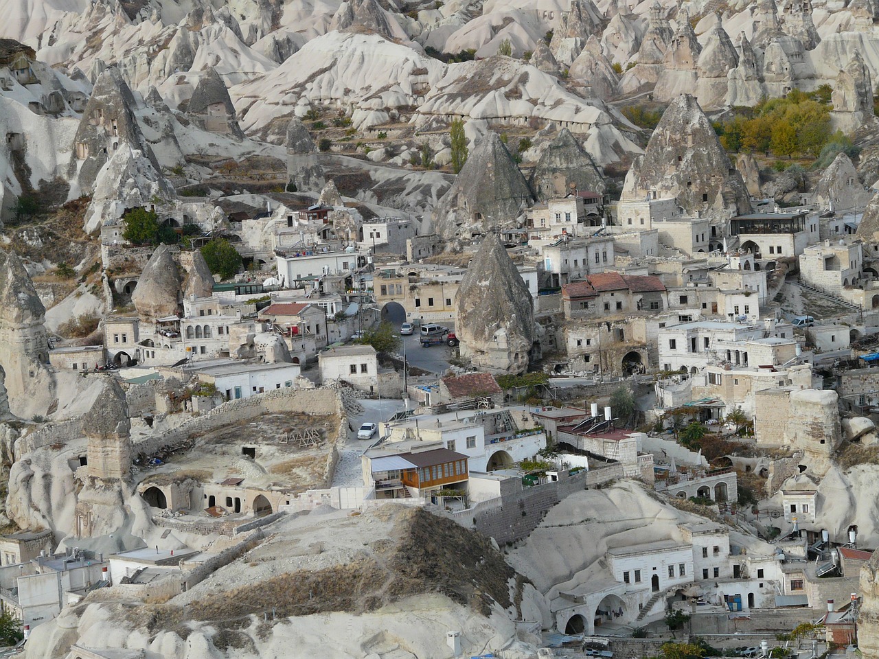Gorema, Turkija, Cappadocia, Vieta, Nevšehir Provincija, Tufa, Namai, Gyventi, Miestas, Unesco Pasaulio Paveldas