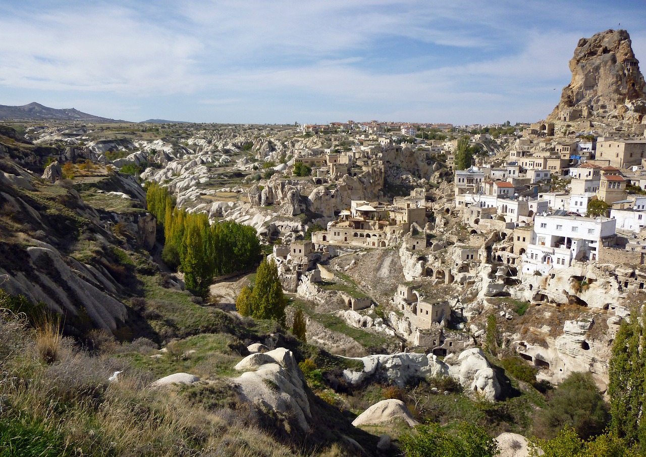 Gorema, Cappadocia, Turkija, Apartamentai, Vulkaninės Uolienos, Uolienos Formacijos, Centrinė Anatolija, Miestas, Unesco Pasaulio Paveldas, Nemokamos Nuotraukos