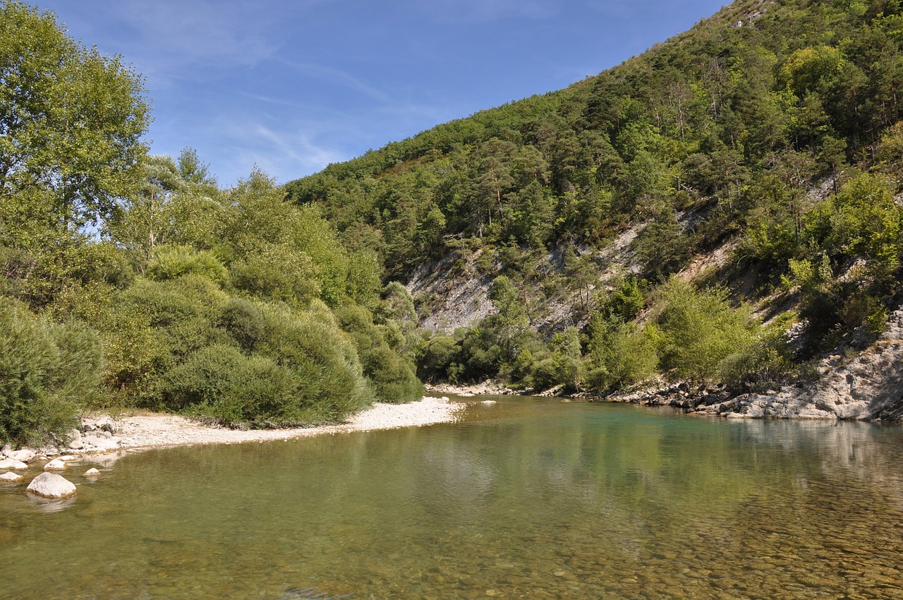 Gorges Du Verdon, Upė, Grioviai, France, Verdon, Kraštovaizdis, Žalias, Vanduo, Į Pietus Nuo Prancūzijos, Provence