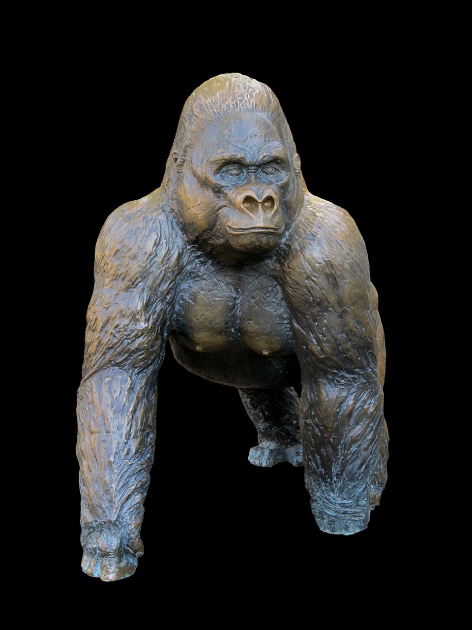 Gorila, Beždžionė, Ape, Figūra, Skulptūra, Menas, Statula, Lankytinos Vietos, Meno Kūriniai, Bronzos Statula