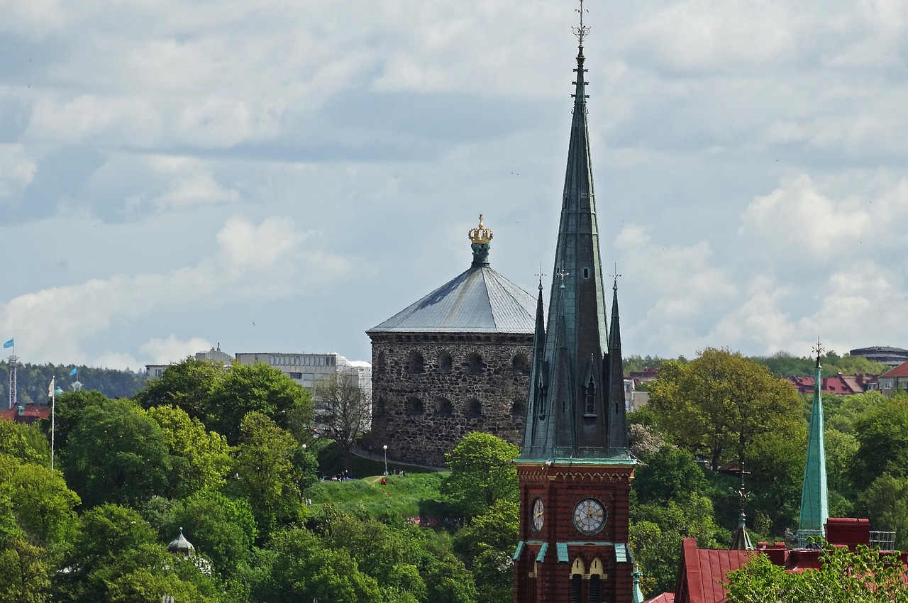 Gothenburg, Bažnyčios Bokštas, Skanseno Karūna, Peržiūros, Nemokamos Nuotraukos,  Nemokama Licenzija